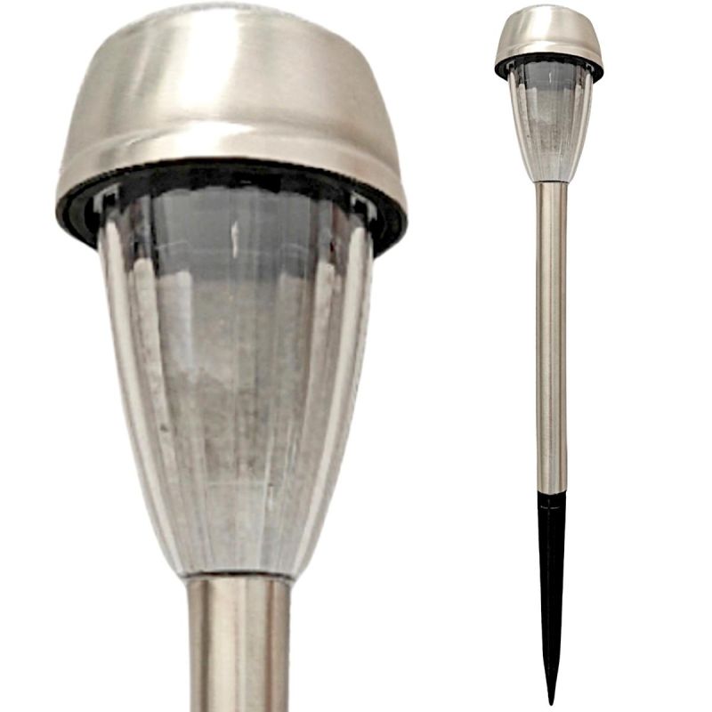 SOLAR LIGHT 6 X 39.5 CM STAINLESS STEEL
