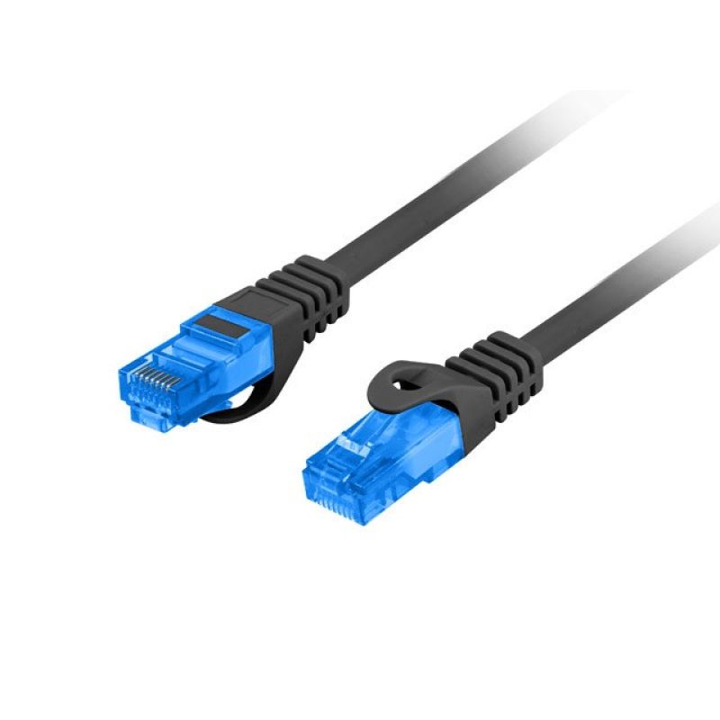 LANBERG PATCHCORD S/FTP CAT.6A 10M BLACK LSZH CCA (FLUKE PASSED) PCF6A-10CC-1000-BK