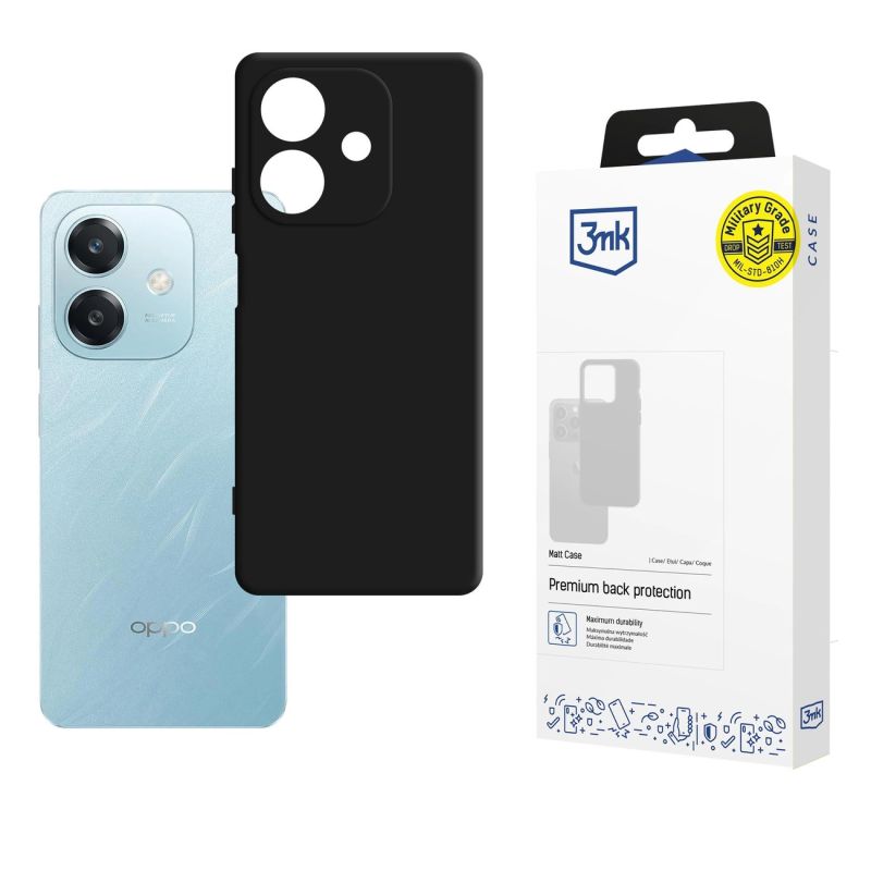3mk Matt Case for Oppo A60 5G - Matte Black
