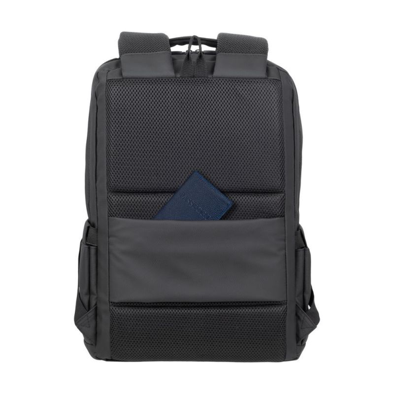 Rivacase Tegel Backpack, Travel Backpack, Black, Polyester