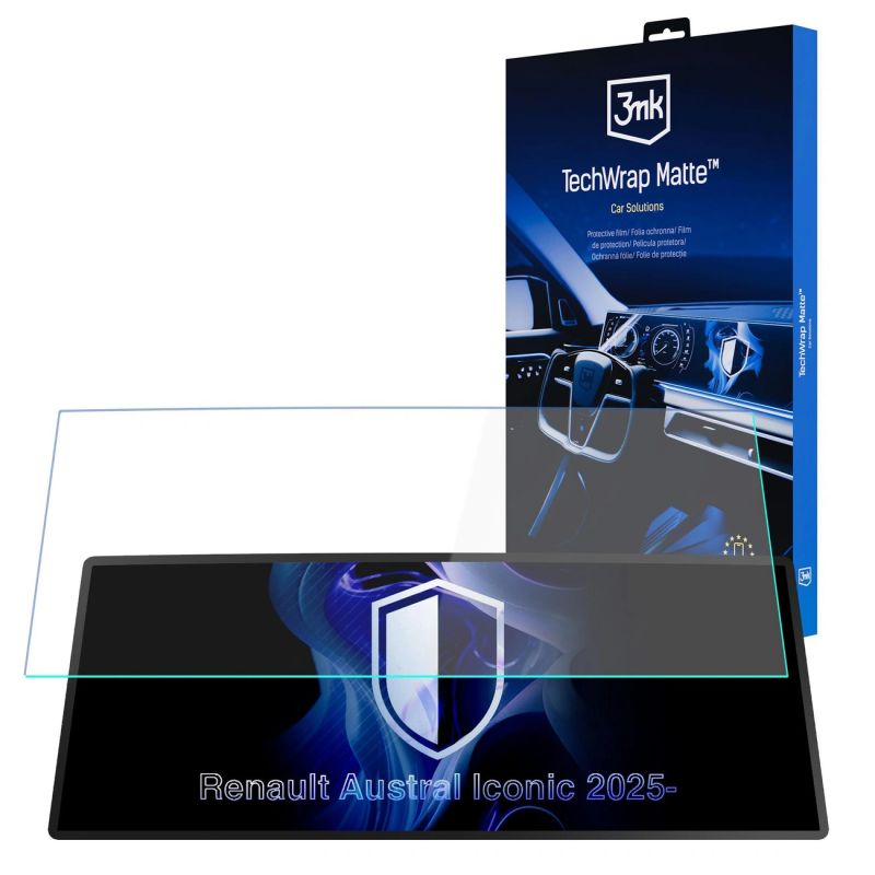 3mk TechWrap Matte Cluster™ dashboard screen protector for Renault Austral Iconic 2025