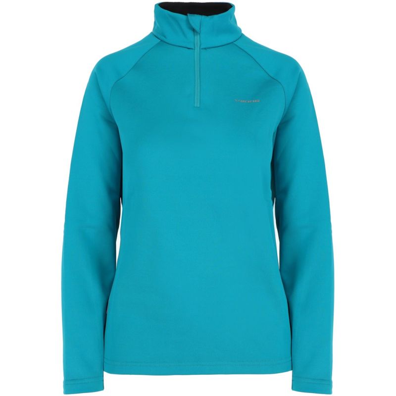 VIKING Jukon Half Zip Women's Sweatshirt, Turquoise S