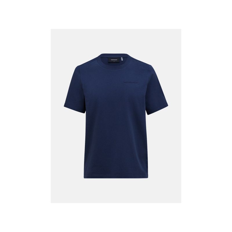 PEAK PERFORMANCE M Original Small Logo Tee Navy Blue