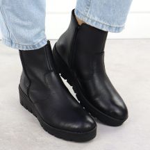 Rieker Stivali leather wedge ankle Rieker