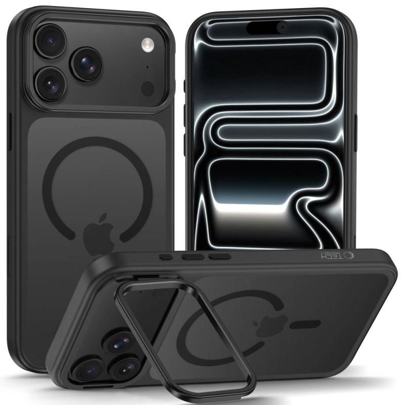 Tech-Protect MagStand MagSafe CC Case for iPhone 18 Pro Max / 17 Pro Max - Matte Black