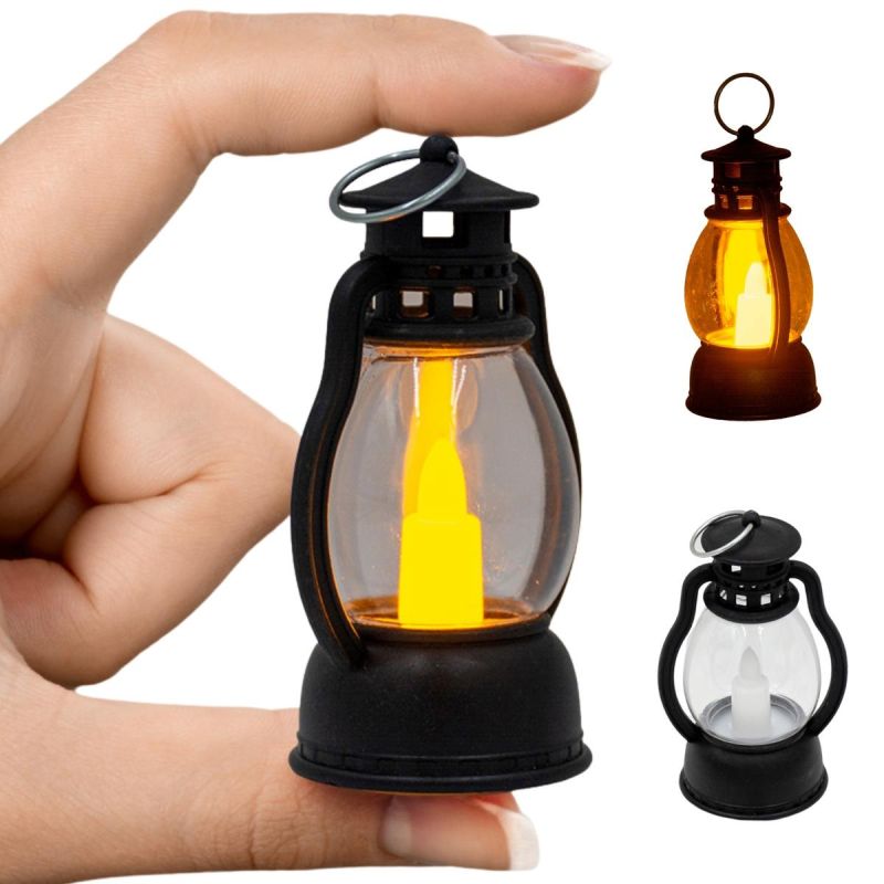 LED Oil Lamp Lantern 9 cm, Tealight Candle