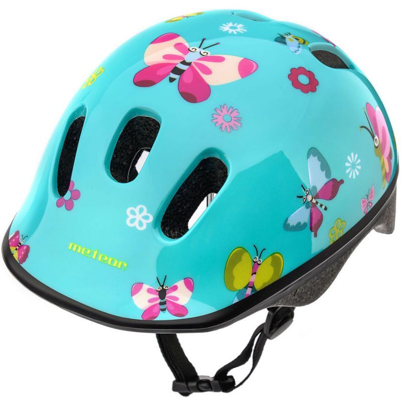 Meteor KS06 Butterflies Bicycle Helmet, Size S, 48–52 cm, 24823