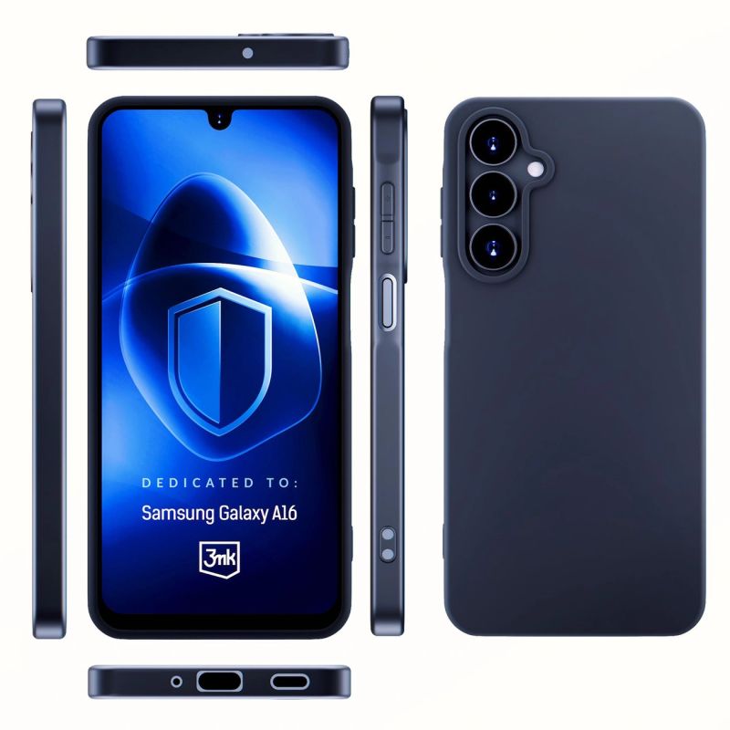 3mk Matt Case for Samsung Galaxy A16 - Black