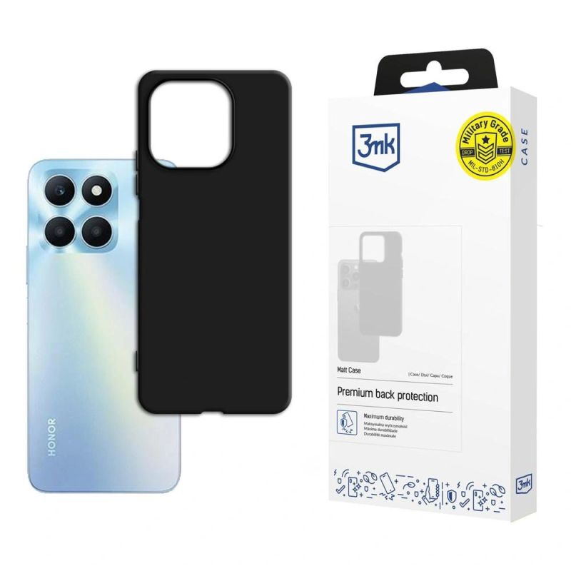 3mk Matt Case for Honor X6A - black