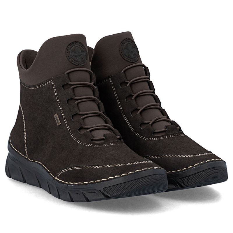 Rieker Stivali comfortable insulated ankle chocolate Rieker