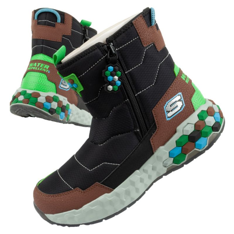 Skechers Jr 402216L/BKBR snow boots
