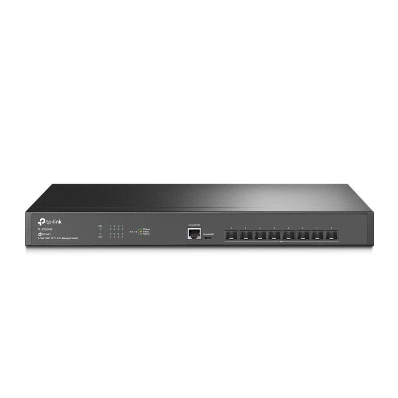 TP-Link JetStream TL-SX3008F Managed L2/L3 Network Switch Black