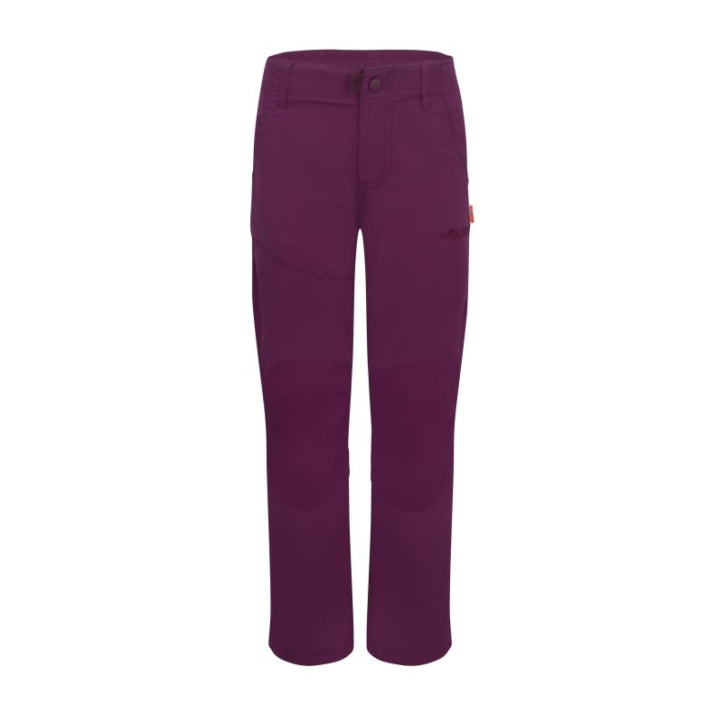 Kids’ trekking trousers for boys/girls Trollkids Kids Hammerfest Pants PRO Slim Fit mulberry (857-224)