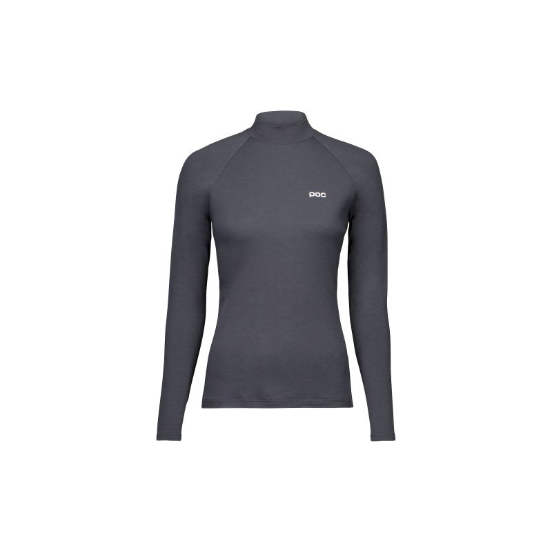 POC W's Layer Merino Mock Neck Jersey Gray