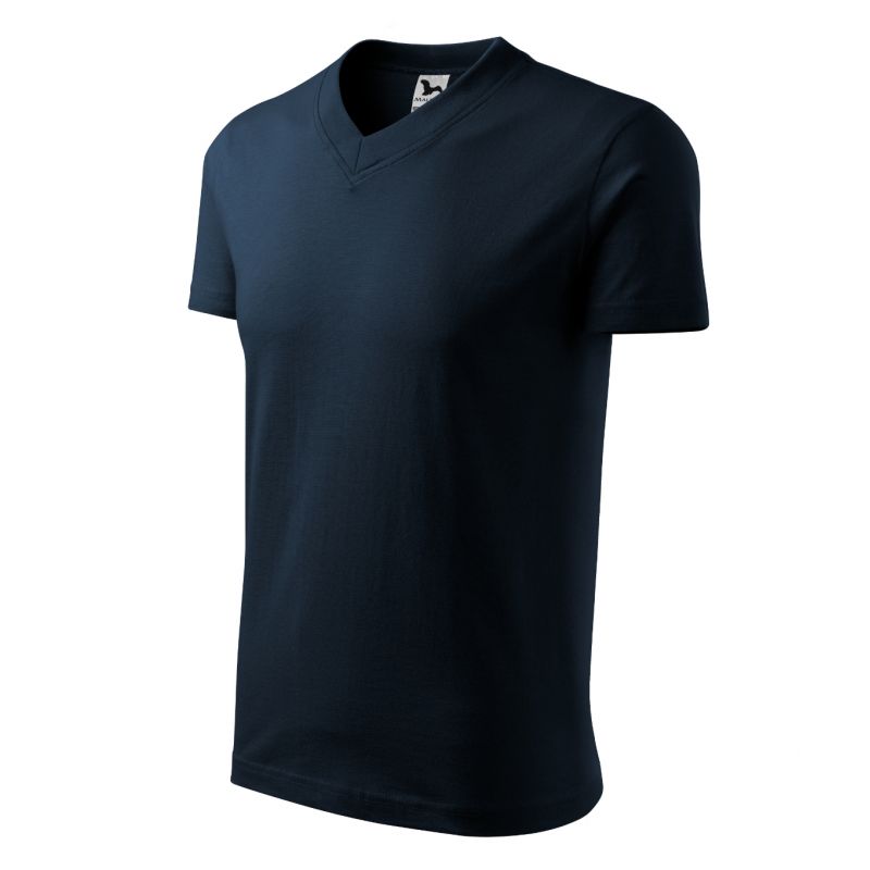 Malfini V-neck T-shirt M MLI-10202 navy blue