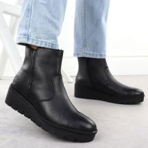 Rieker Stivali leather wedge ankle Rieker