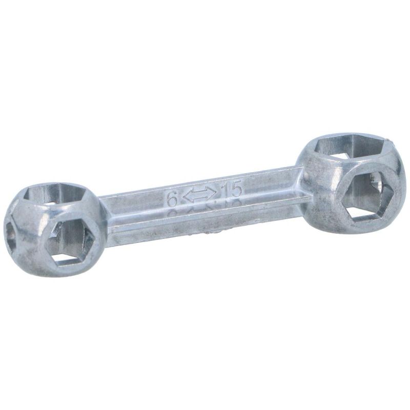 10-FUNCTION BONE-SHAPED BICYCLE GEAR WRENCH