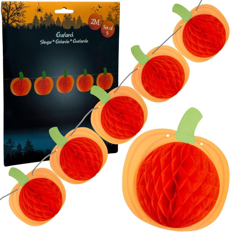HALLOWEEN PUMPKIN DECORATIVE GARLAND