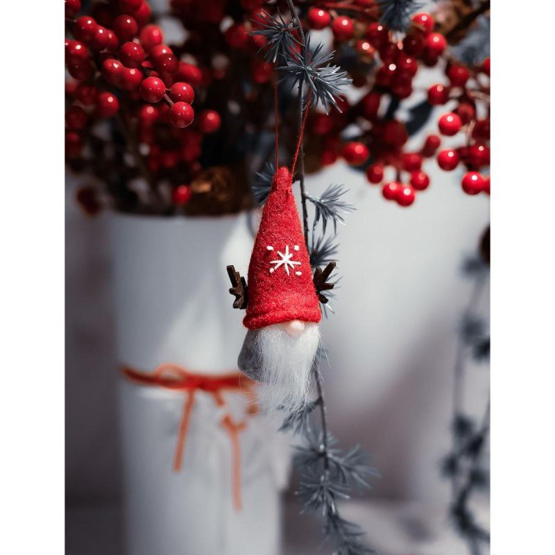 CHRISTMAS DECORATIVE PENDANT 9CM RED SANTA CLAUS
