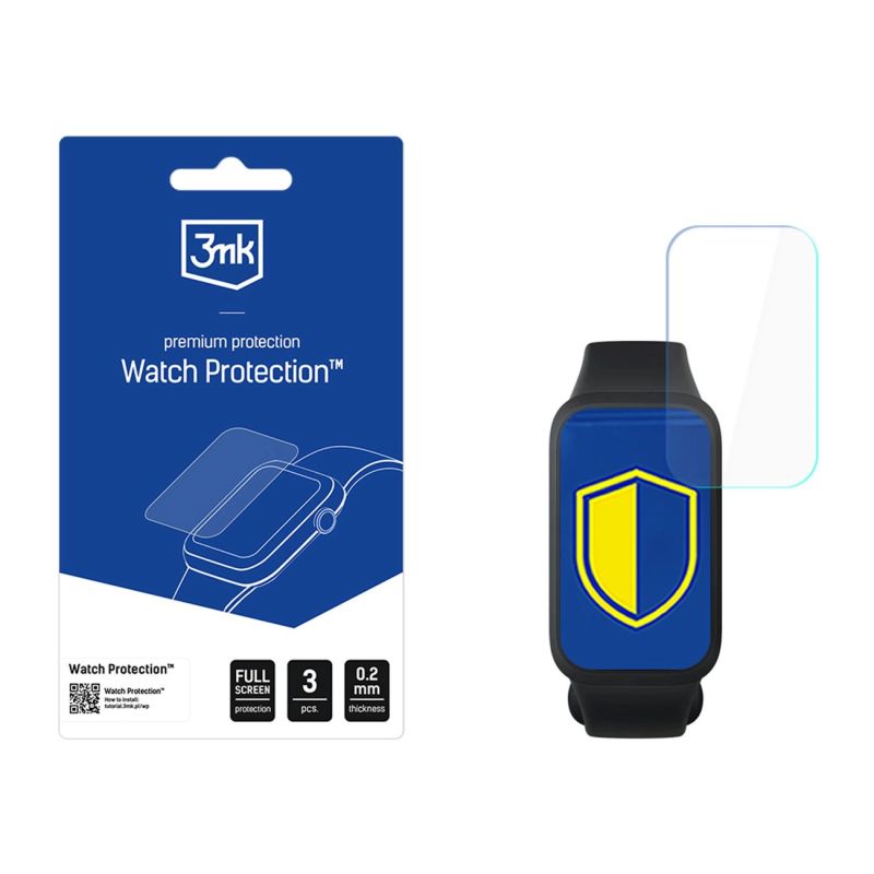 Smartwatch Screen Protector Glass 3mk Watch Protection FlexibleGlass for Xiaomi Smart Band 9 Active