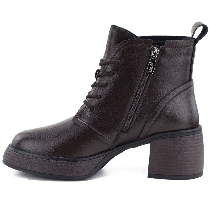 S.Barski Stivali leather ankle on platform, insulated, D&A S.Barski