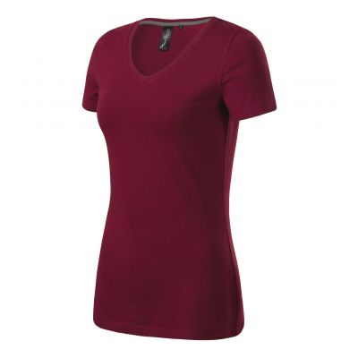 Malfini Maglietta Action V-neck garnet