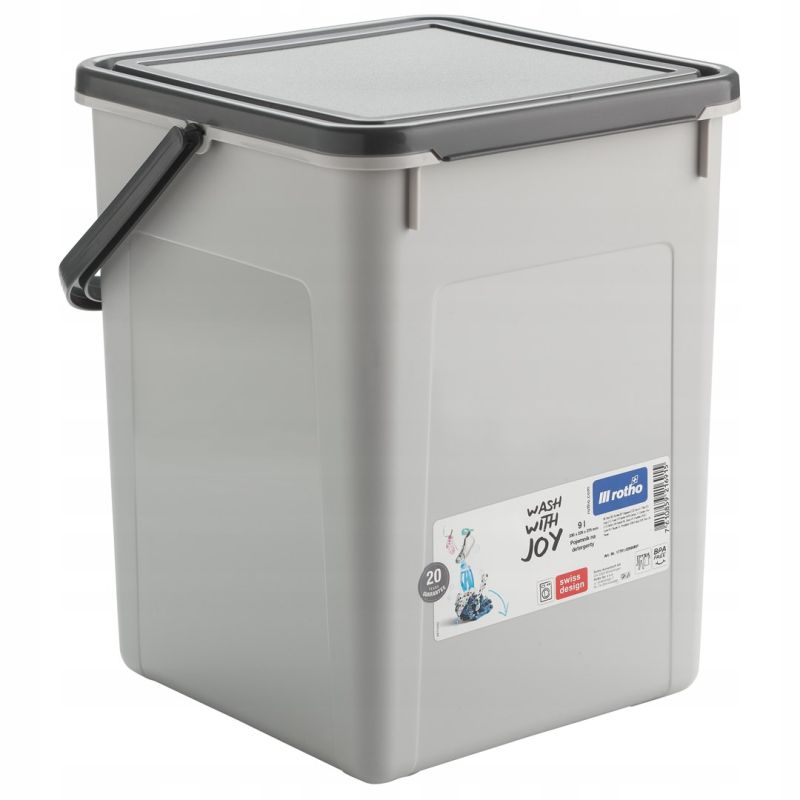 ROTHO Detergent container 5kg 9L coolgrey/anthracite