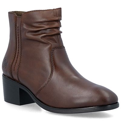 Rieker Stivali leather ankle on block heel Rieker