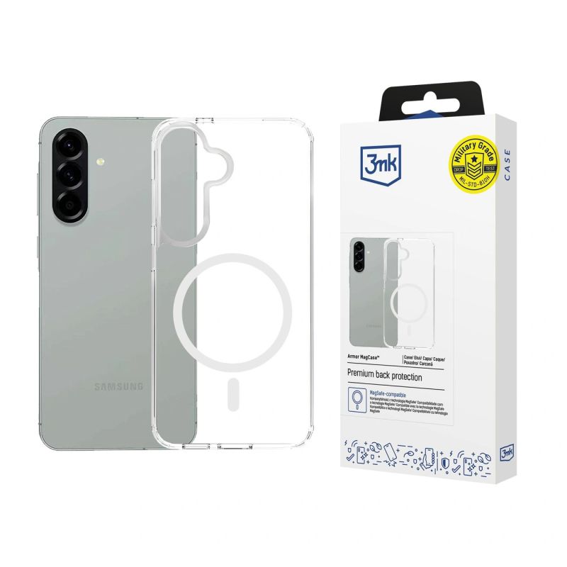 3mk Armor MagCase for Samsung Galaxy A57 - transparent