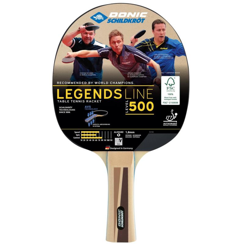 LEGENDS 500 FSC DONIC TABLE TENNIS RACKET