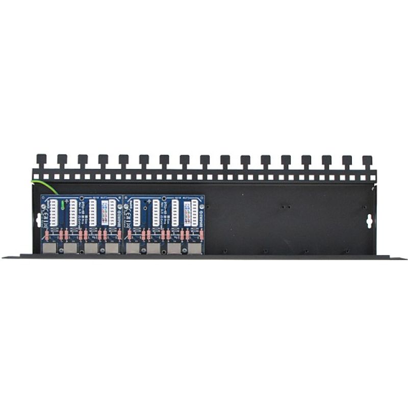 8-channel LAN protection panel with increased PoE surge protection EWIMAR PTU-58R-PRO/PoE