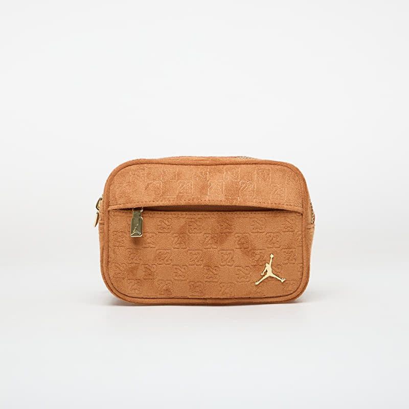 Women's Air Jordan Suede Monogram Camera Bag Cognac - MA9207-X6X