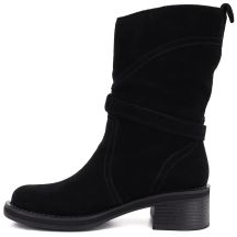 Big Star Stivali leather ankle high on block, Big Star