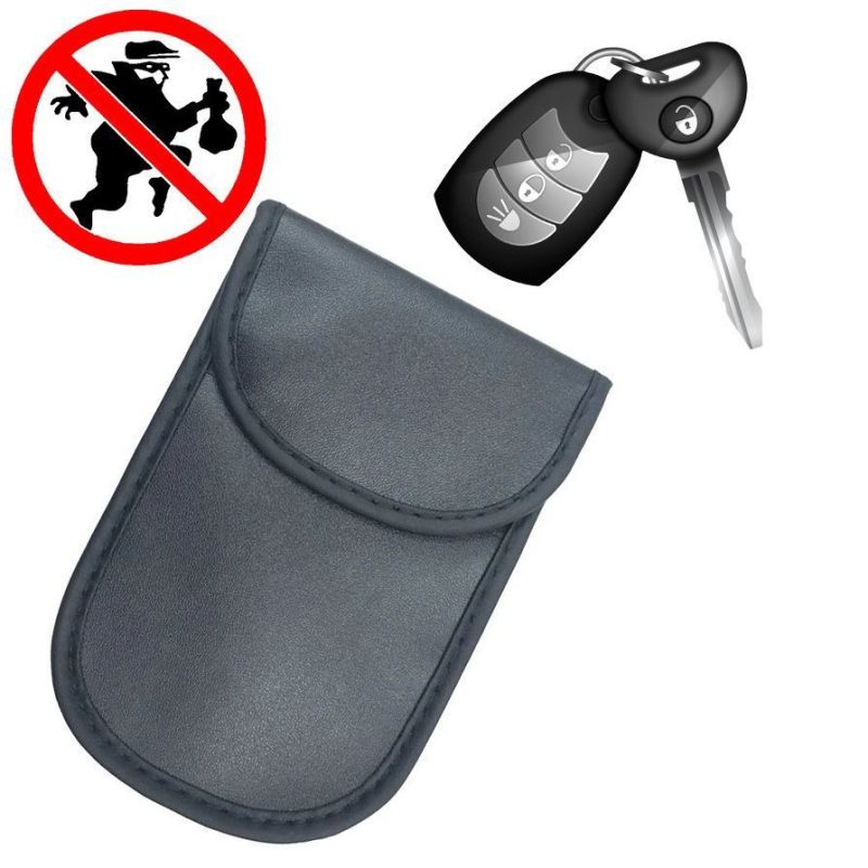 Anti-theft case for car keys blocking radio waves Keyless Faraday Box cover Faraday cage 14 cm with 10 cm black