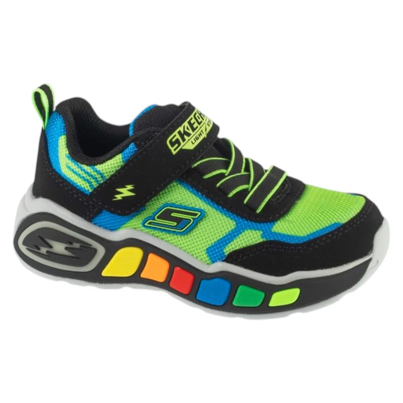 Skechers Play Scene – Storm Brights 407606N-LMBK Green, Size 24