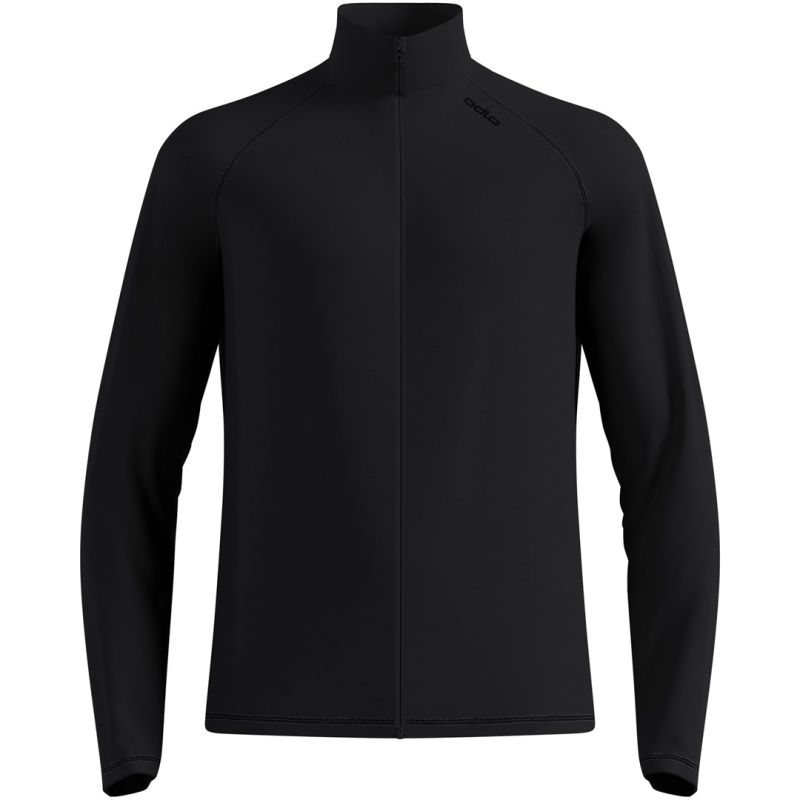 Odlo ESSENTIAL WARM FULL ZIP Mid layer full zip men's sweatshirt black M