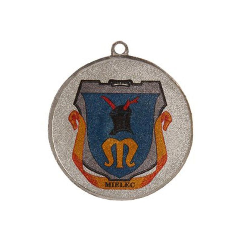 Metal medal with LuxorJet color print