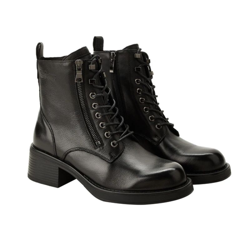 Lee Cooper Stivali ankle zipper ankle boots natural leather