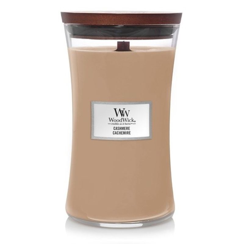 Large CASHMERE WOODWICK Candle