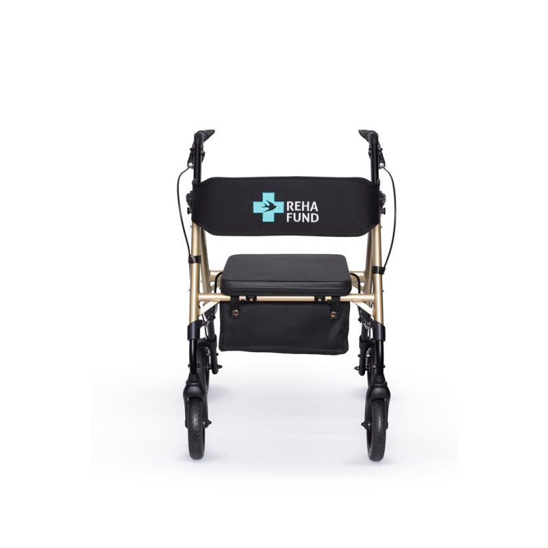 Marseille four-wheeled walker, gold color RF-617/ZŁ REHAFUND