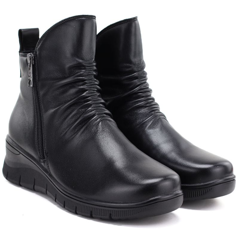 Vinceza Stivali leather wedge ankle Vinceza
