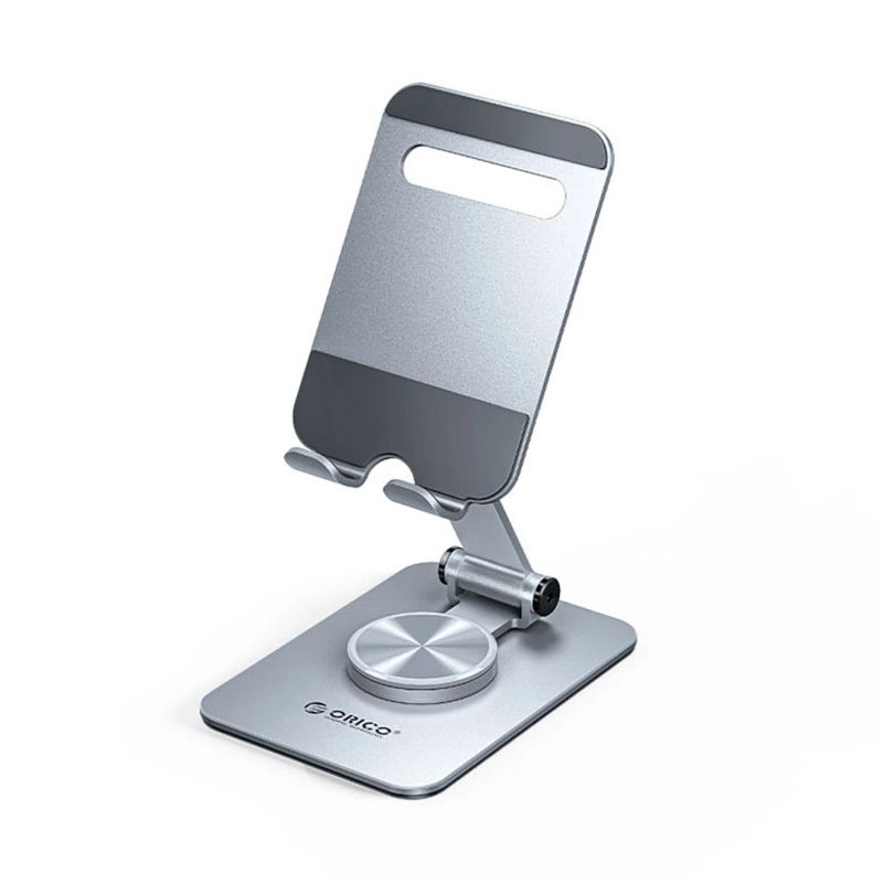 Orico PS2 foldable phone stand, 360° rotating - silver