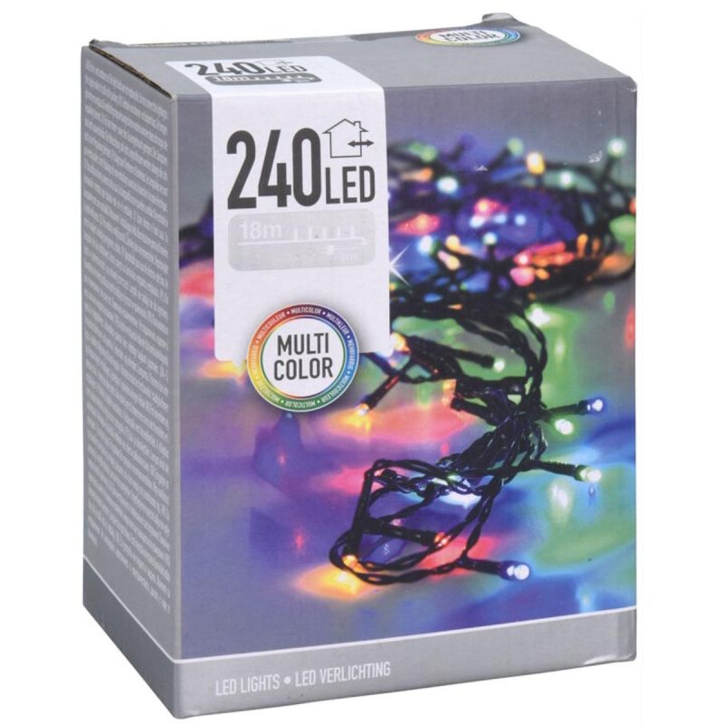 CHRISTMAS TREE LIGHTS 240 LED LIGHT CHAIN MULTICOLOR
