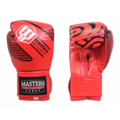 Masters Guanti Rbt Leather Boxing -Red oz