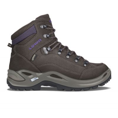 Lowa Stivali renegade GTX MID Ws schiefer/brombeere trekking, waterproof leather, Gore-Tex,