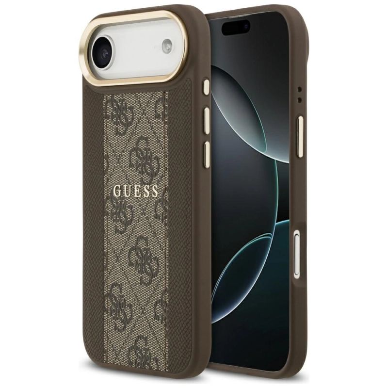 Guess 4G Stripe MagSafe case for iPhone Air - brown