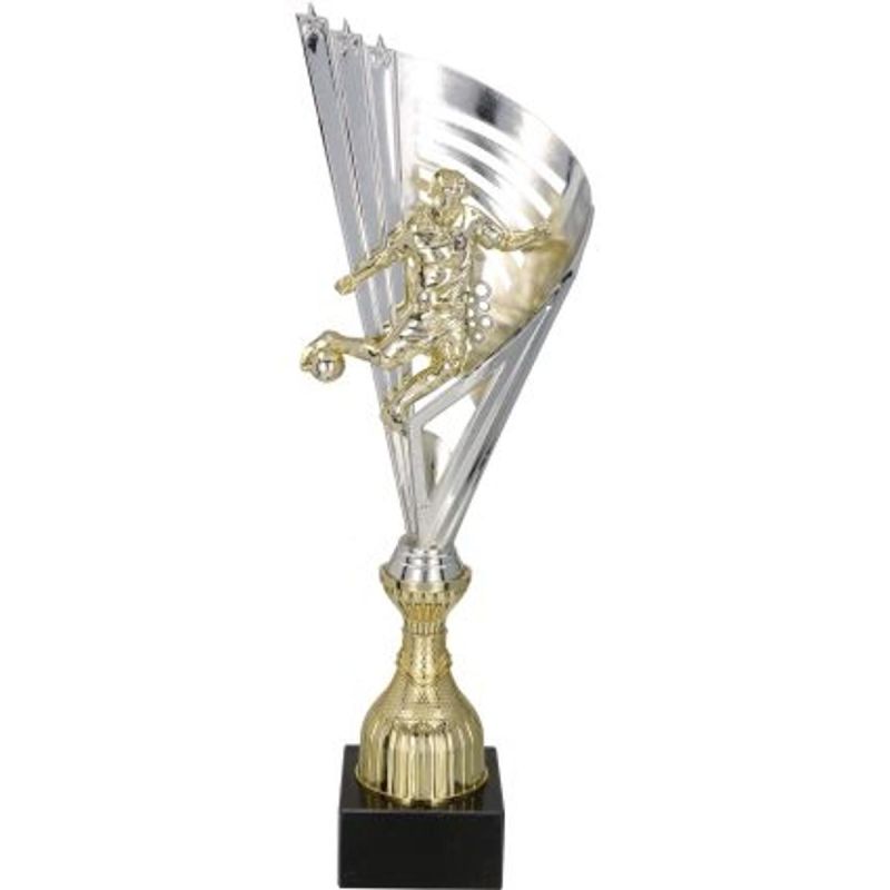 Silver and gold plastic cup TM 7149C