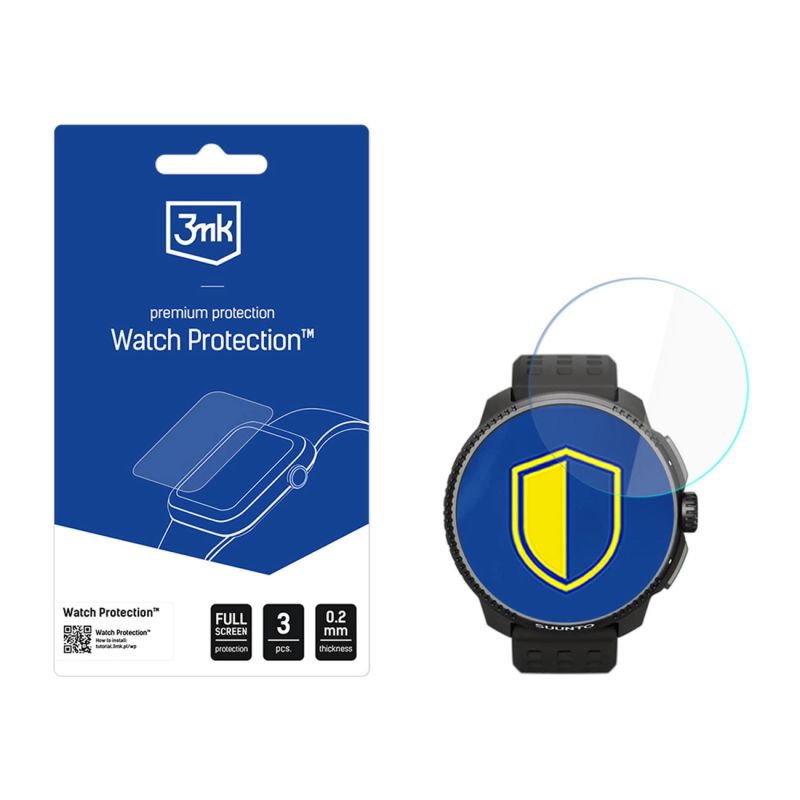 3mk Watch Protection FlexibleGlass smartwatch screen protector for Suunto Race All (49mm)