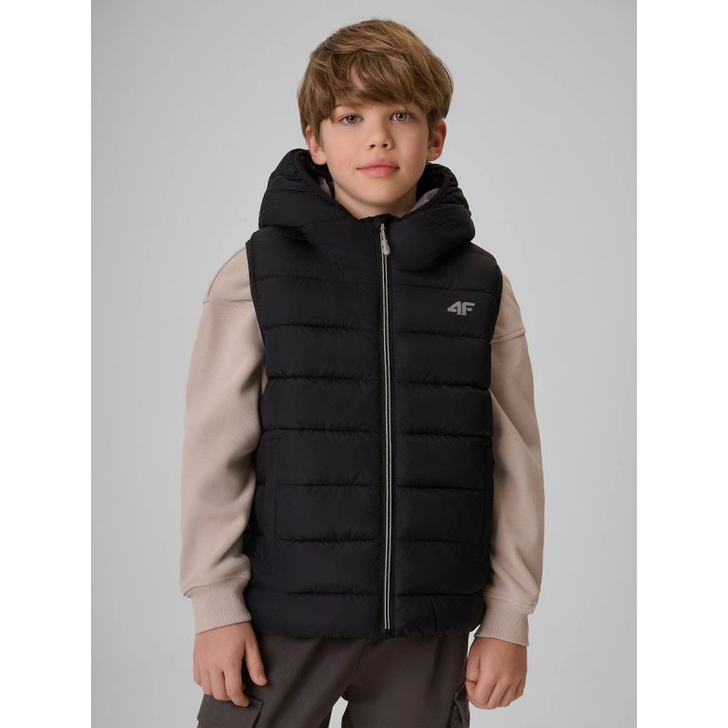 Boy's vest with synthetic filling 4F 4FJRSS26TVJAM397-20S