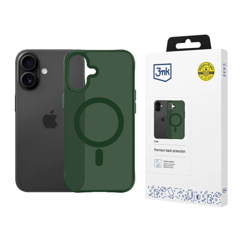 3mk Smoke MagCase for iPhone 17 - Green-Translucent